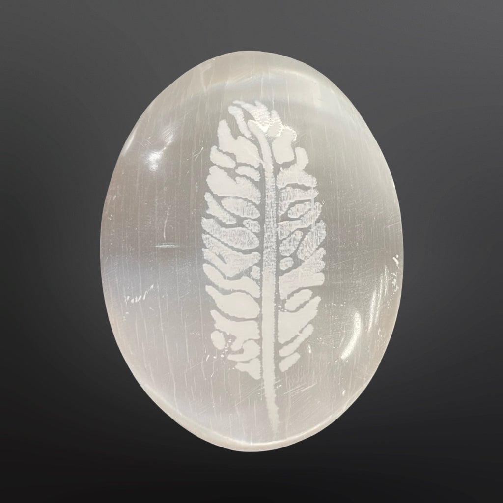 Selenite Palmstones