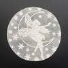 Selenite disks with design