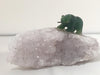 1" Jade Bear on Amethyst