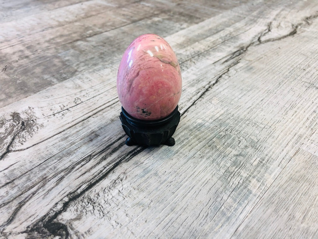 Rhodonite Eggs with base