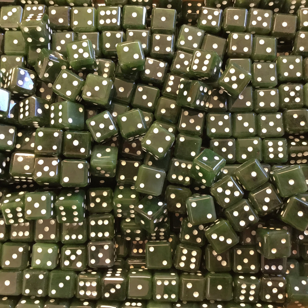 Jade Playing Dice, Individually Priced
