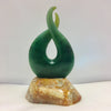 Maori Design - Jade Maori Koru on base
