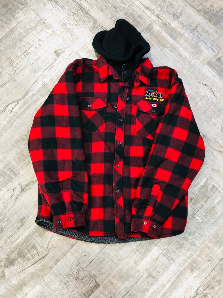 Jade City Fleece Plaid Jacket