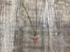 Rhodonite Leaf Necklace