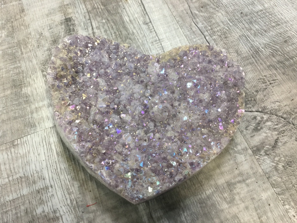 Glittering Amethyst Heart