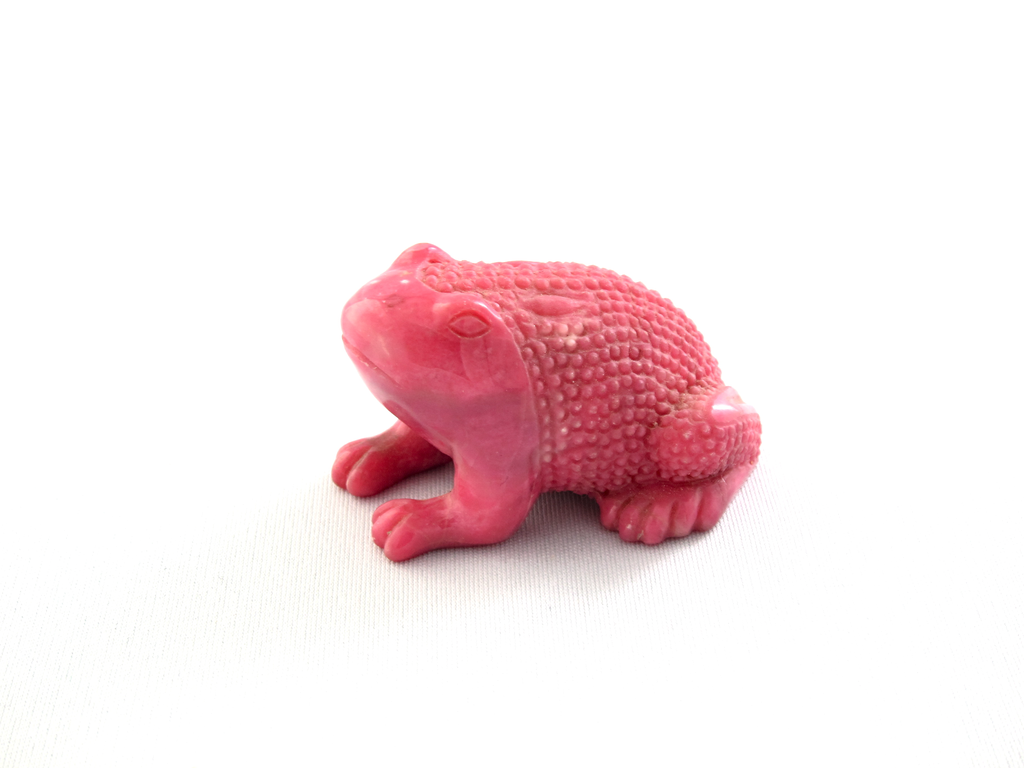 Rhodonite frog