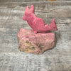 Rhodonite salmon on base