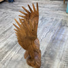 Hand carved wood eagle