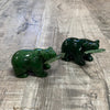 Jade bear with salmon