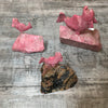 Rhodonite salmon on base