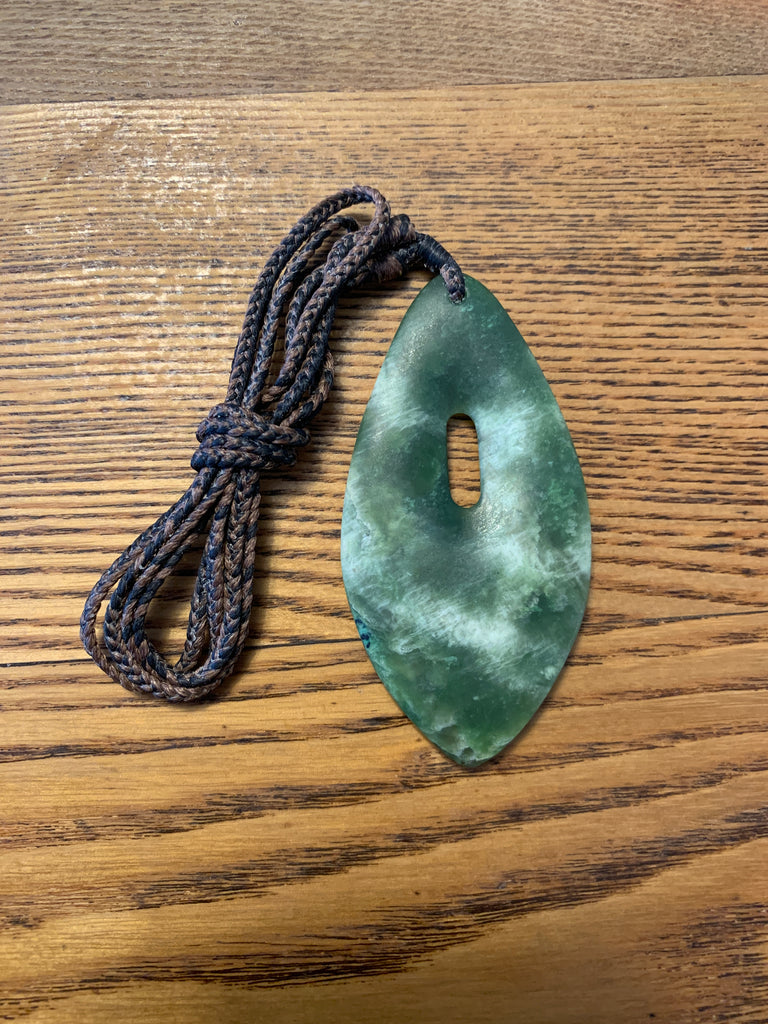 Jade Teardrop with hole by Cameron Hewitt