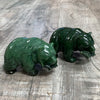 Jade bear with fish