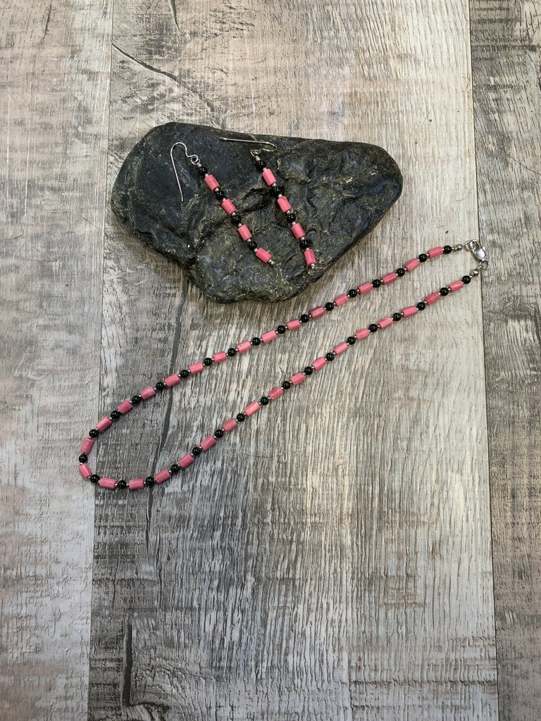Black Jade and Rhodonite Jewelry