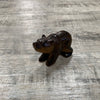 Tigers eye and Clear Quartz Grizzly Bear