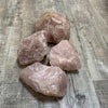 Raw rose quartz
