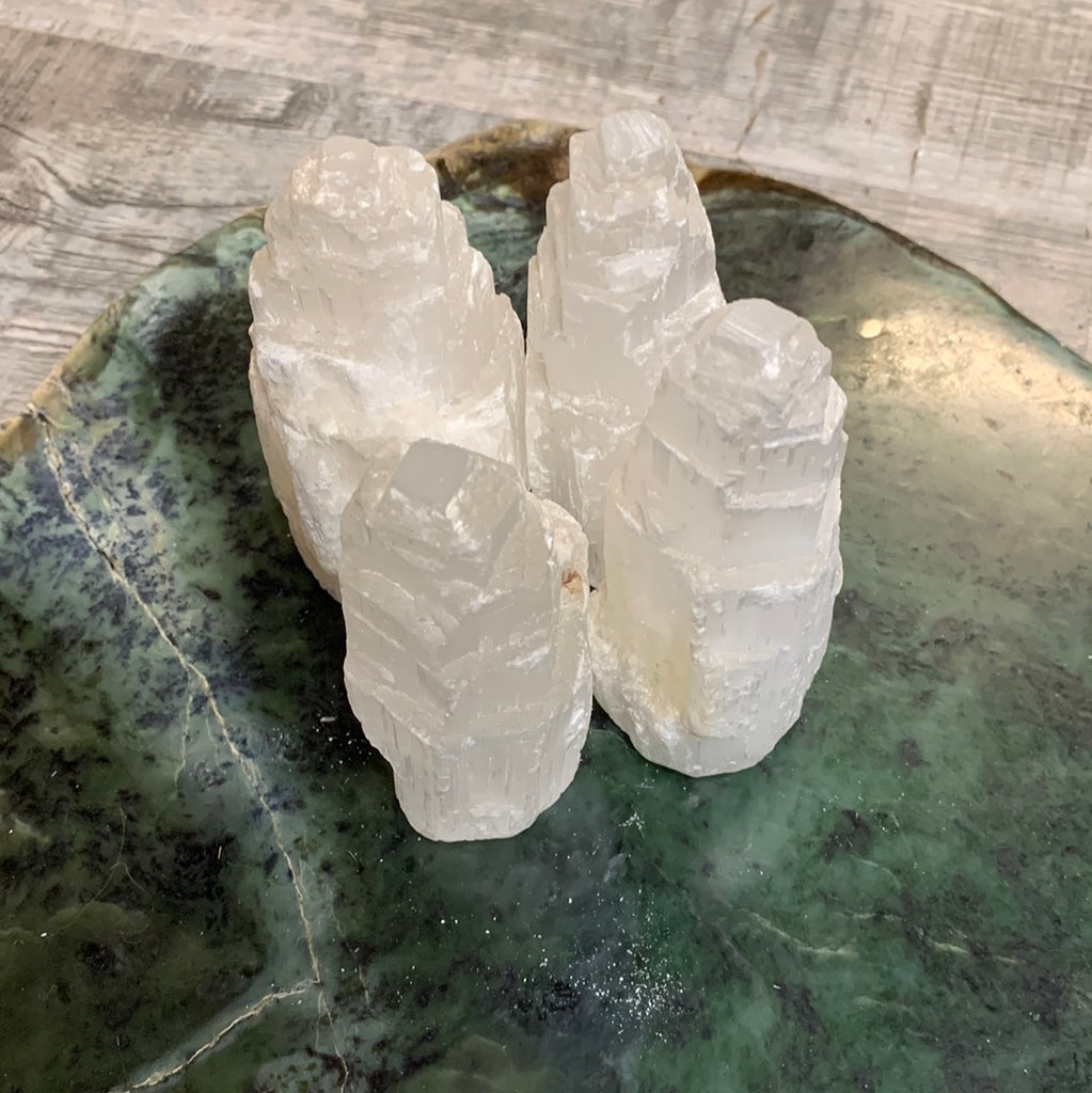 Selenite crystals
