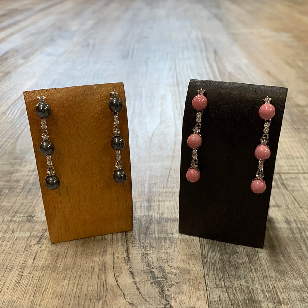 Ball trio Dangle Stud