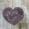 Amethyst and Citrine heart