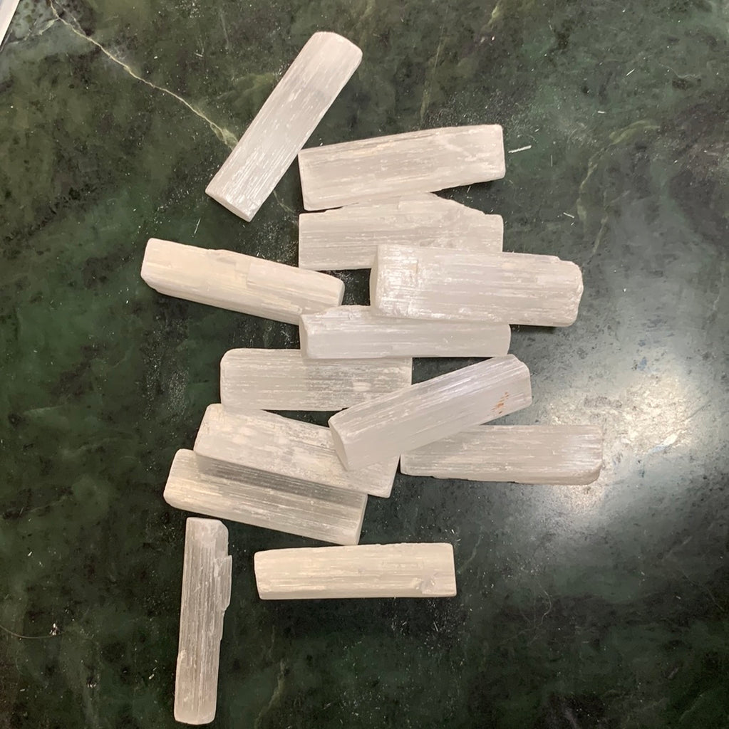 Selenite crystals