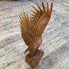 Hand carved wood eagle