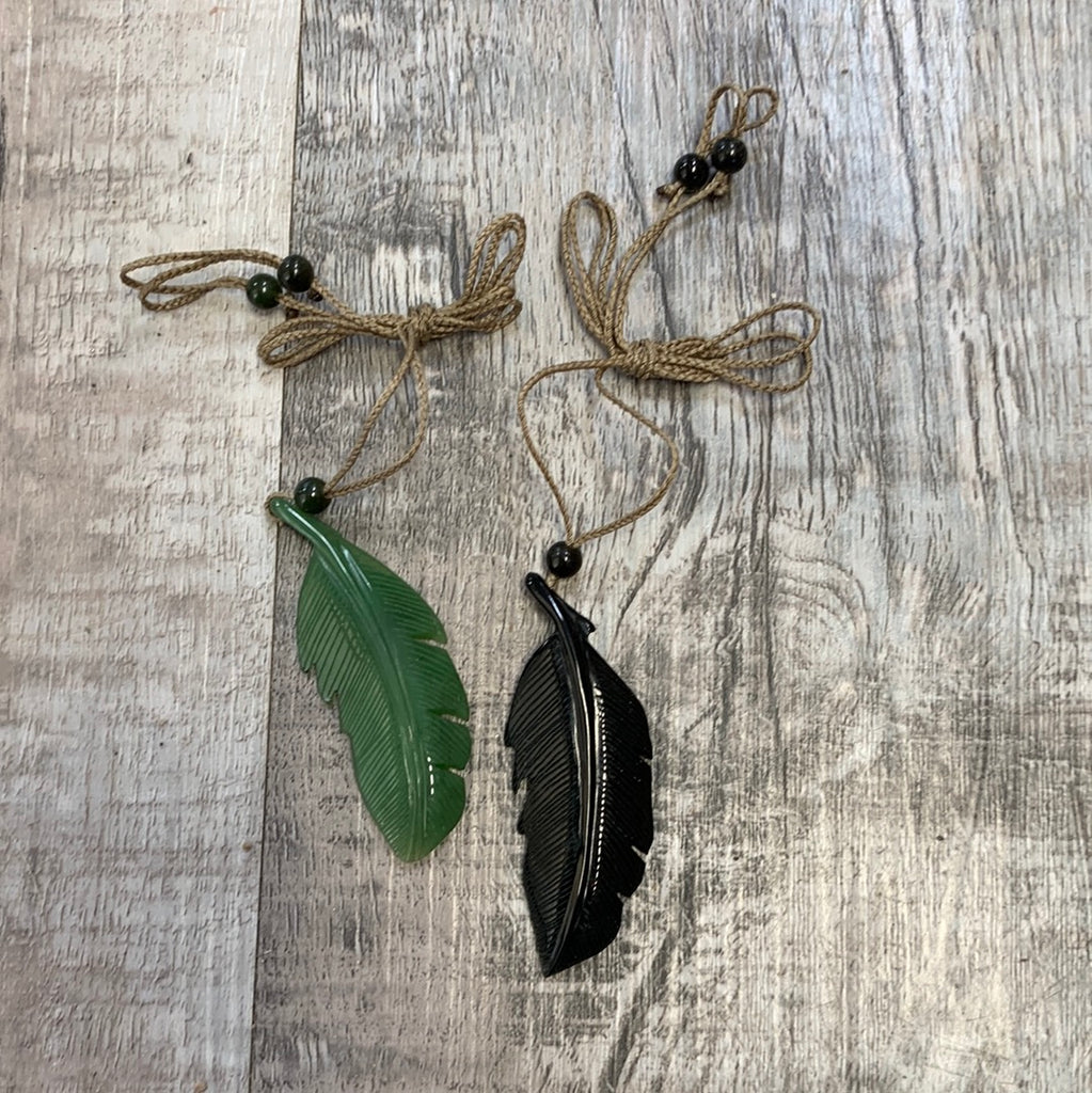 Jade Raven Feather