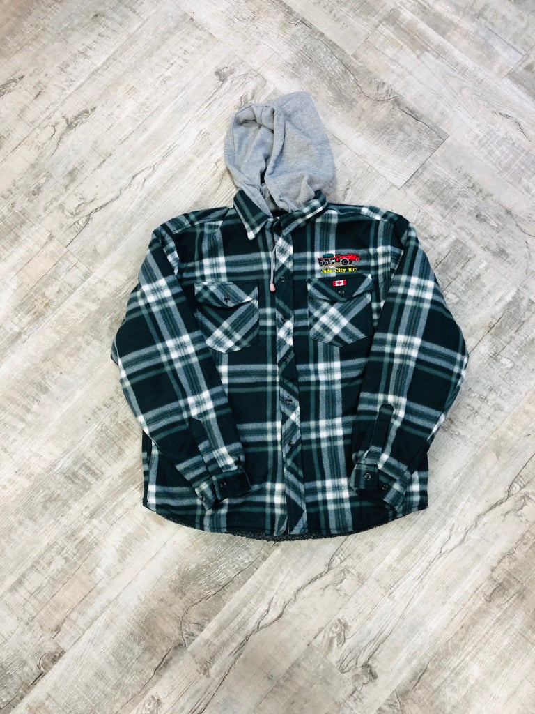 Jade City Fleece Plaid Jacket