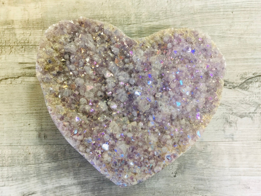 Glittering Amethyst Heart